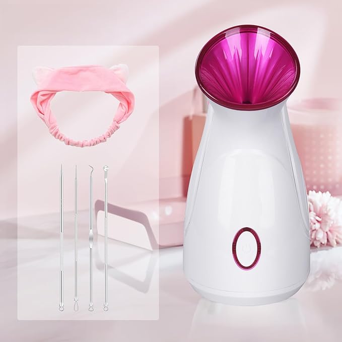 Nano Ionic Facial Steamer – Deep Pore Cleansing, Hydration & Spa-Grade Facial Steam Therapy