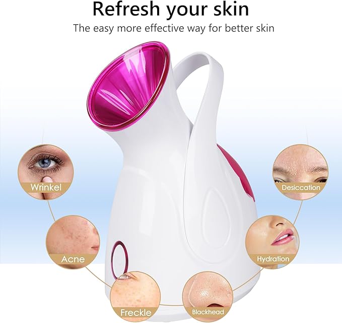 Nano Ionic Facial Steamer – Deep Pore Cleansing, Hydration & Spa-Grade Facial Steam Therapy